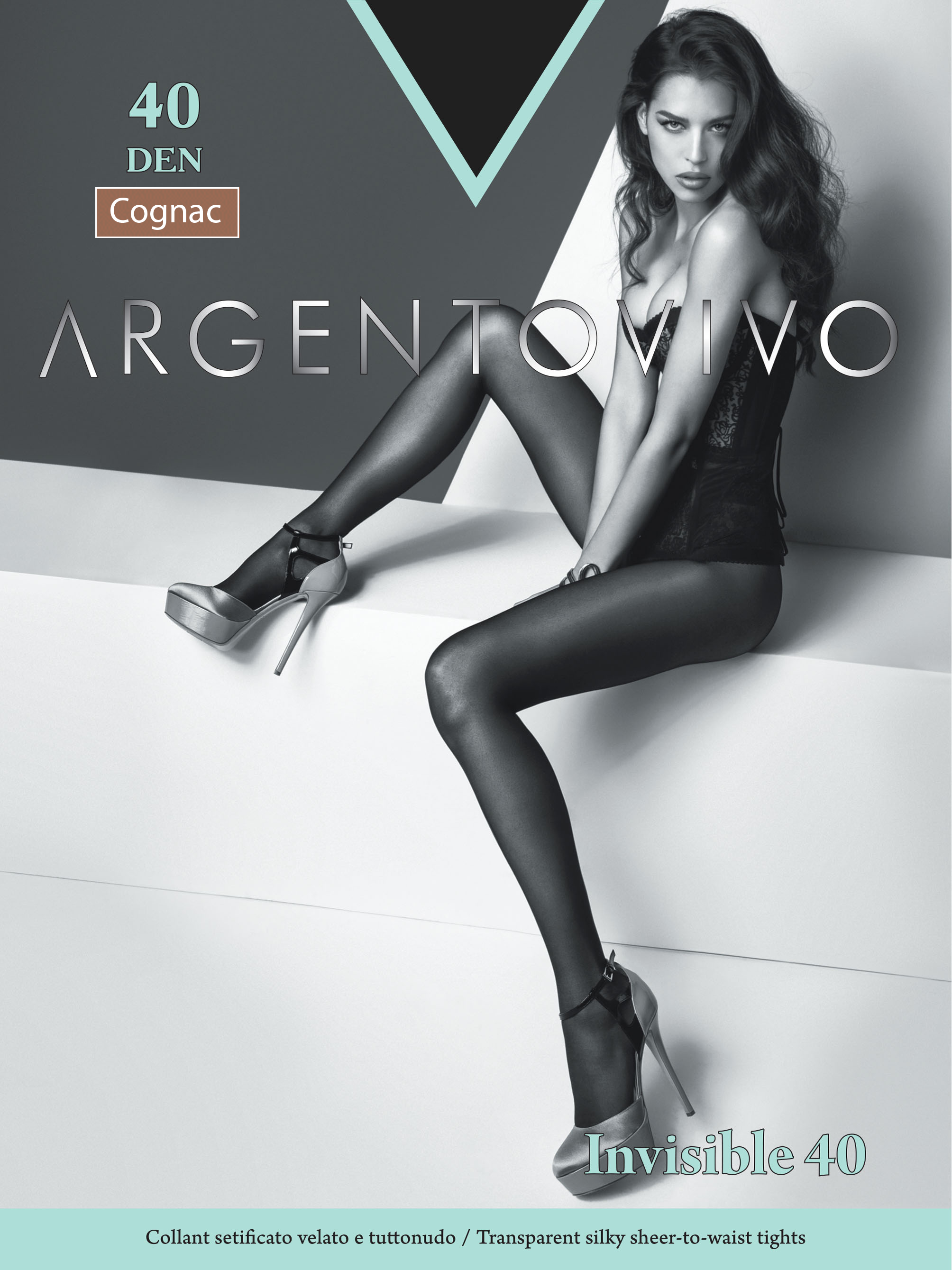 

Колготки Argentovivo Invisible 40 Den  р Cognac, Колготки Argentovivo Invisible 40 Den 3 р Cognac