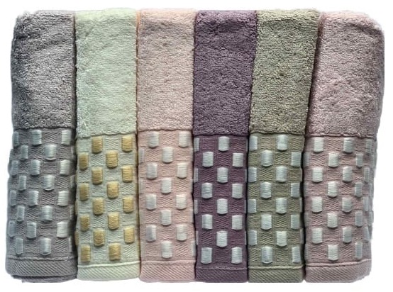 

Набор махровых полотенец Miss Cotton Bamboo Dama 70х140 6 шт (ts-6001100)