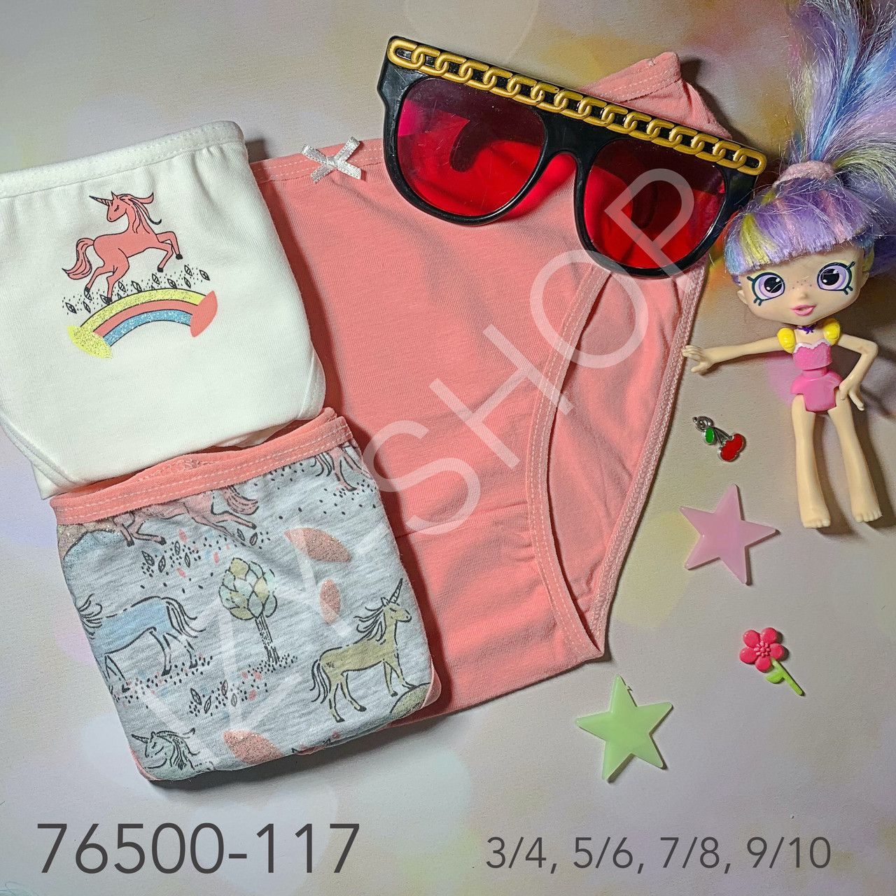 

Набор трусики детские для девочки 3 шт. DOMI kids 76500-117 9/10 (134-140cm)