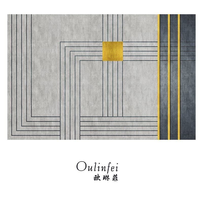 

Ковер из микрофибры OULINFEI Скандинавский стиль сетка 200х140х0,7см Серый