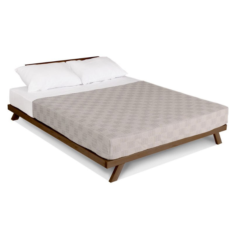 

Кровать двуспальная деревянная из массива бука 160*200 Allegro Орех Woodman без матраса