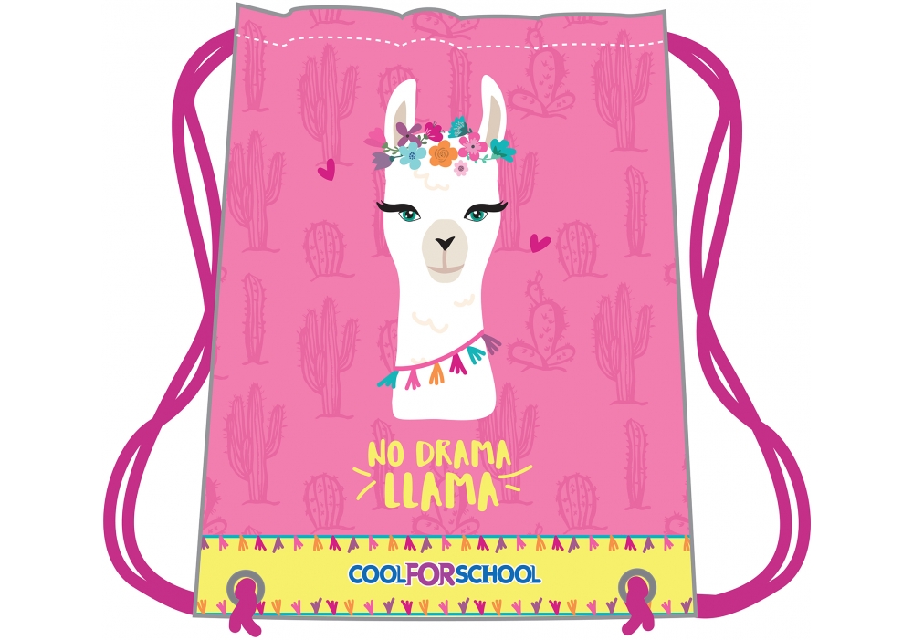 

Сумка для обуви Cool For School Lama 40х33 см розовый (CF85767)