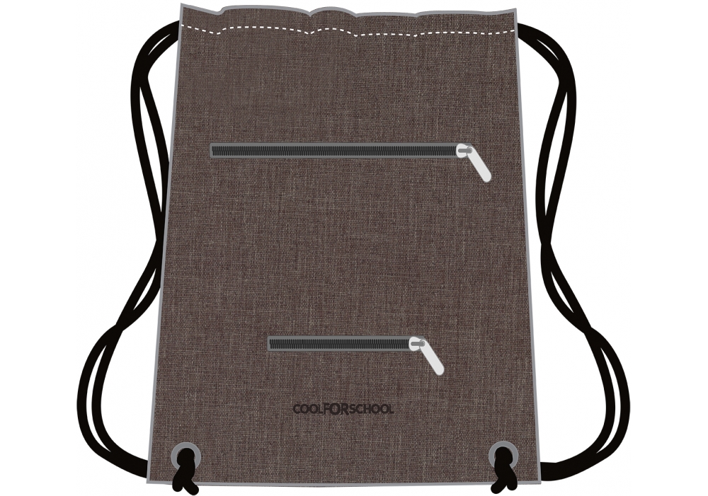 

Сумка для обуви Cool For School 47x35 см коричневая (CF85759-07)