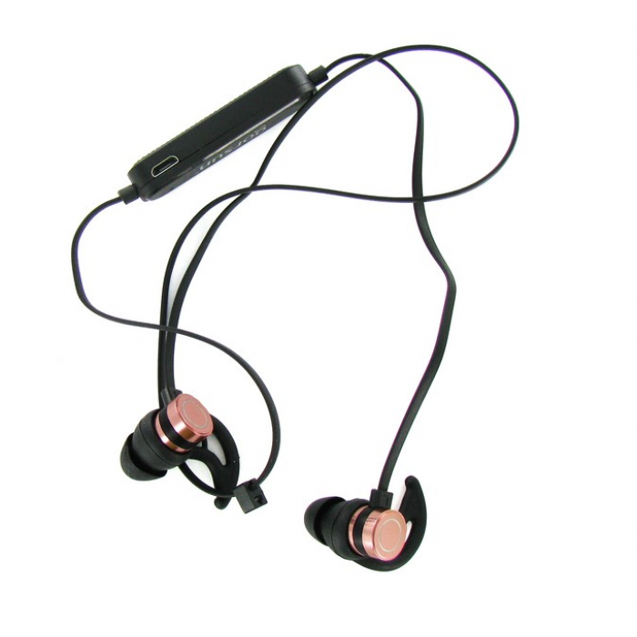 

Наушники bluetooth Gorsun E57 с микрофоном и регулятором громкости Светло розовые с чёрным