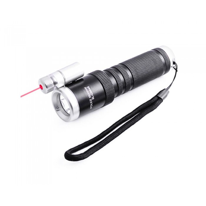 

Тактический фонарь POLICE BL 9846 Q5 50000W фонарик + лазер 600 Lumen