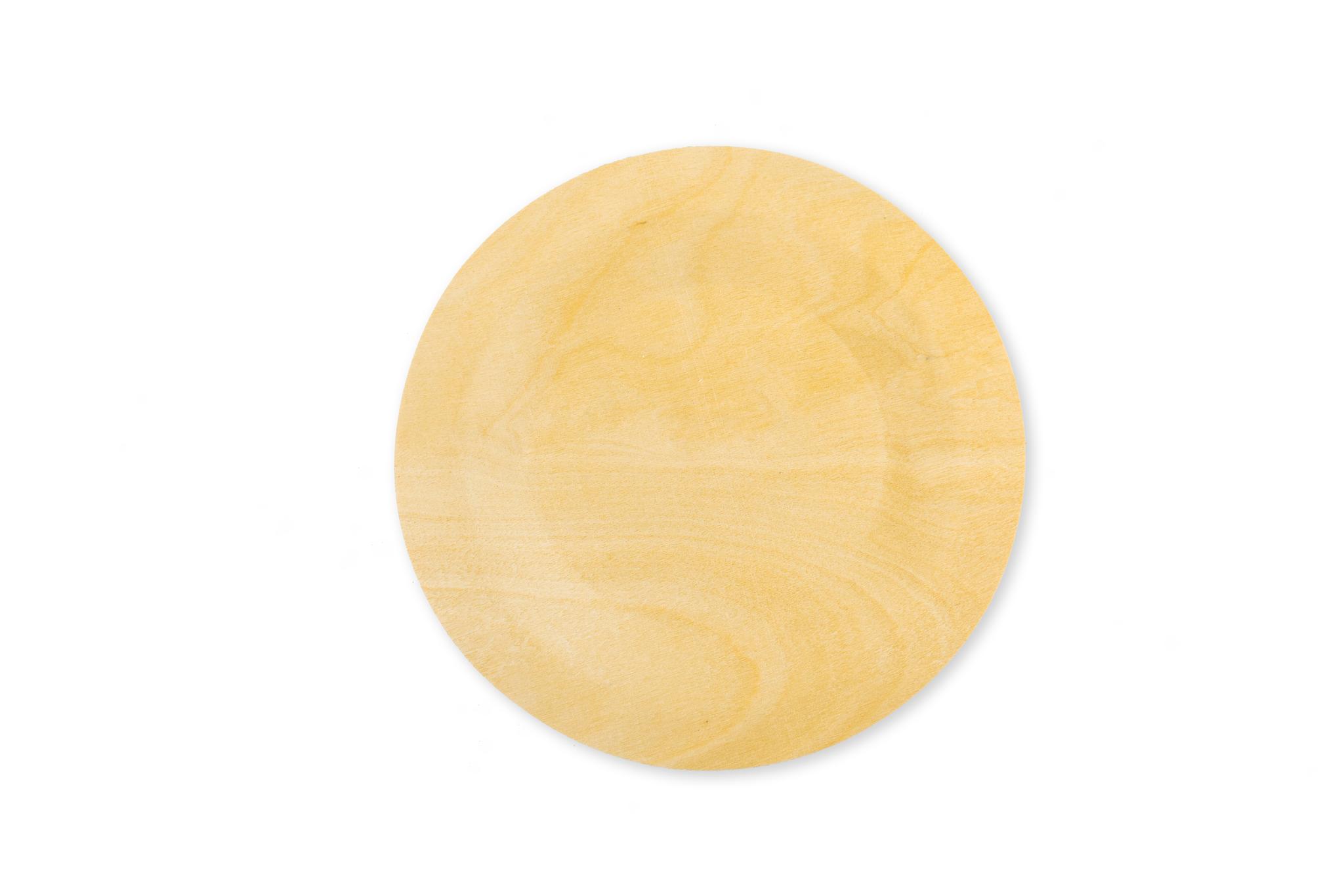 

Тарелка деревянная одноразовая 230 мм (упаковка Полиолефиновая Пленка 100 шт.) EcowoodUA