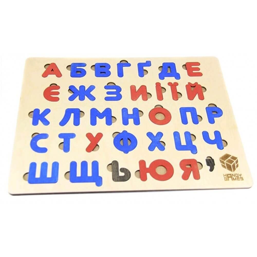 

Дерев'яний пазл Handy Games Український Алфавіт (HG-0039)