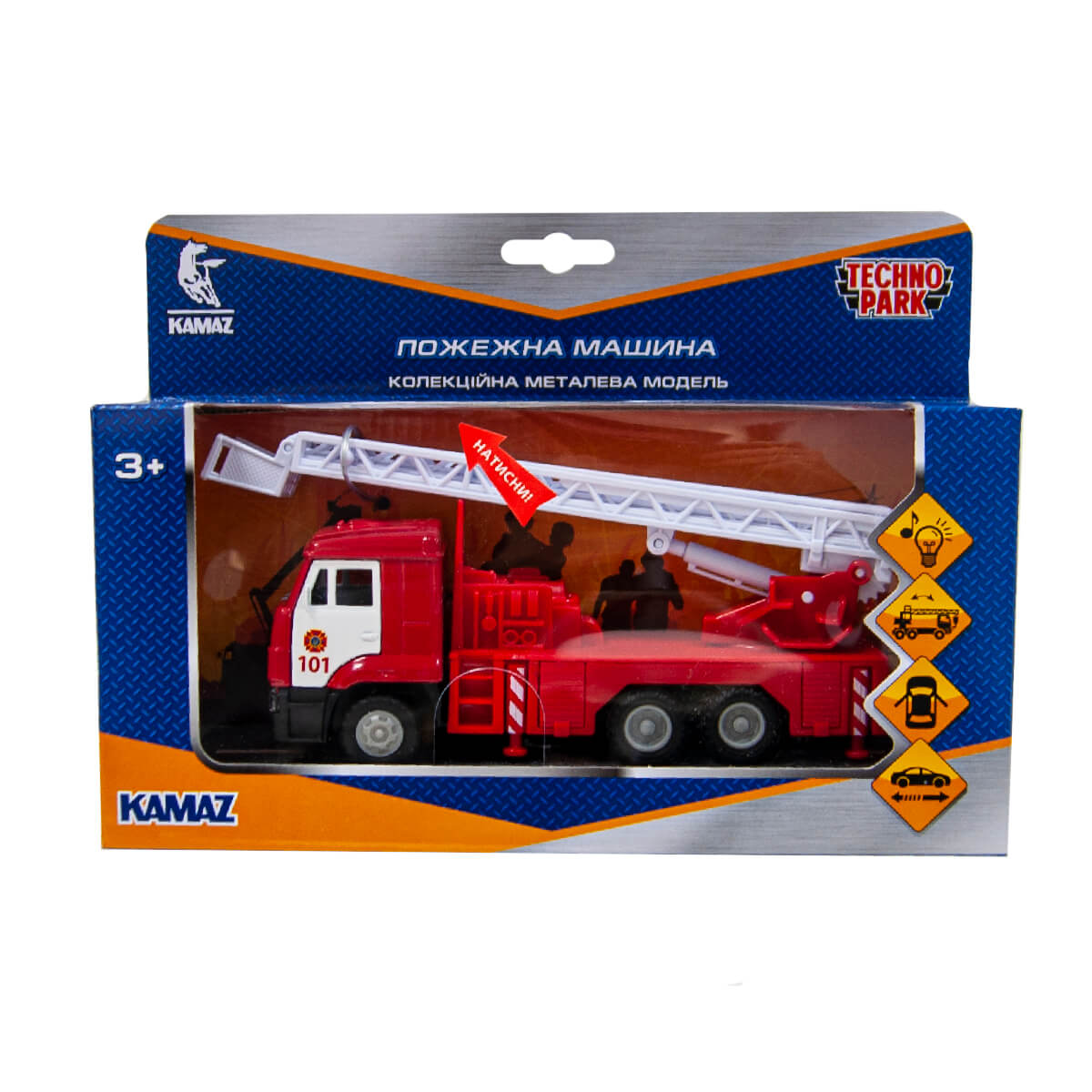 

Автомодель Технопарк Камаз Пожежна машина (CT12-457-6WB)