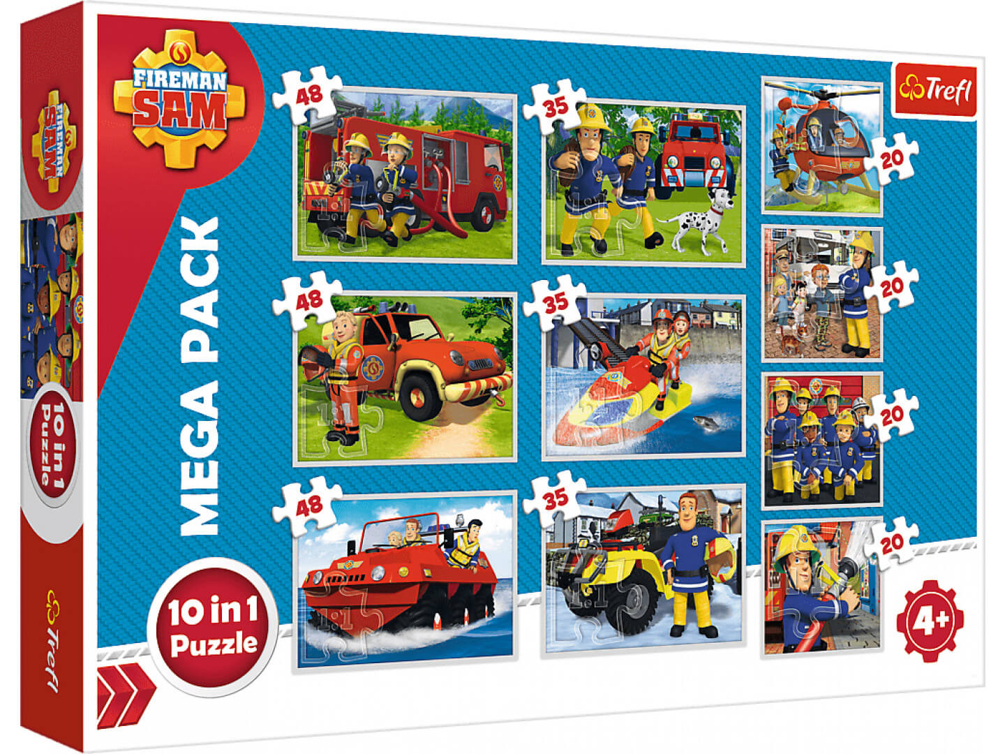

Пазли Trefl 10 в 1 Mega Pack Рятувальна команда (90356)