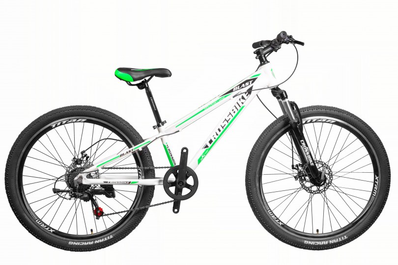

Велосипед CrossBike Blast SUSP 26" 13" Белый