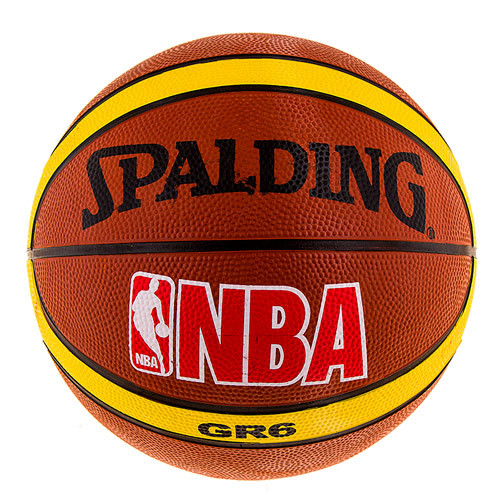 

Мяч баскетбольный резиновый №6 Spalding коричневый, R6SPL-NBA