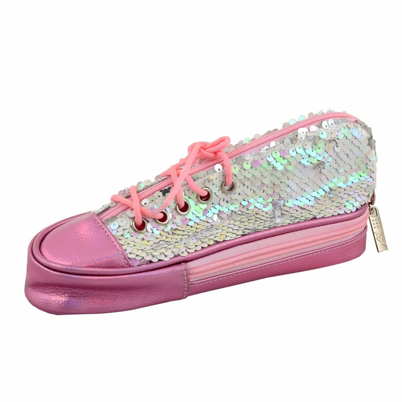 

Пенал мягкий YES TP-24 Sneakers with sequins pink (532723)