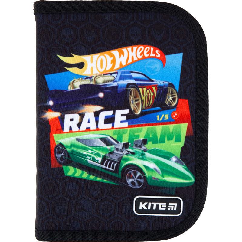 

Пенал-книжка Kite Hot Wheels 19,5x13x3,7см 1 отд. 2 отв. (HW21-622)