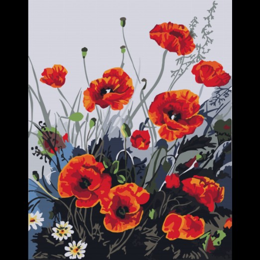 

Картина по номерам Art Craft Красные маки 40 х 50 см (862724)