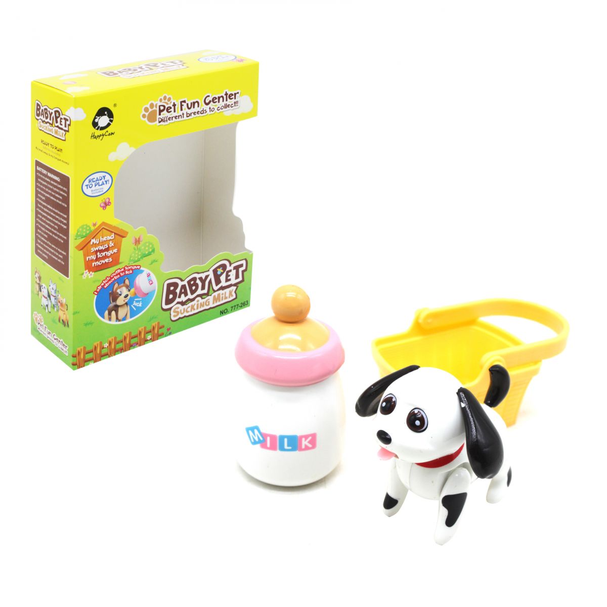 

Животные Baby Pet Собачка с корзинкой белый Happy Cow (777-263) (157597)