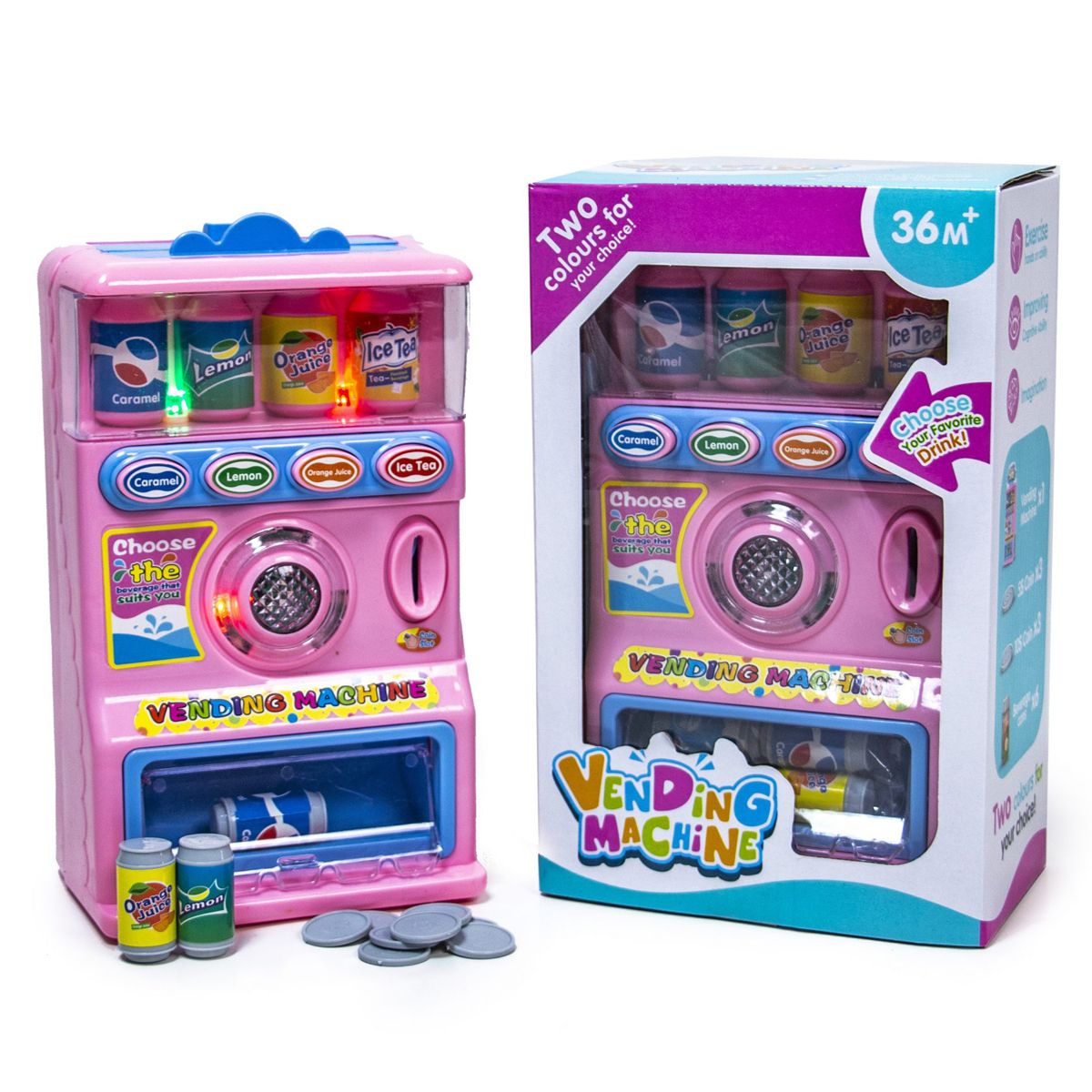 

Интерактивная игрушка Автомат с газировкой розовый MiC (R111-1A) (155710)