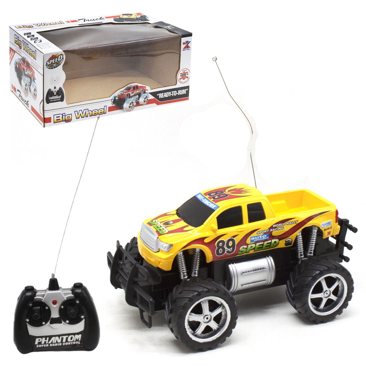 

Машинка на радиоуправлении Big Wheel желтый MiC (КВ-020) (156900)