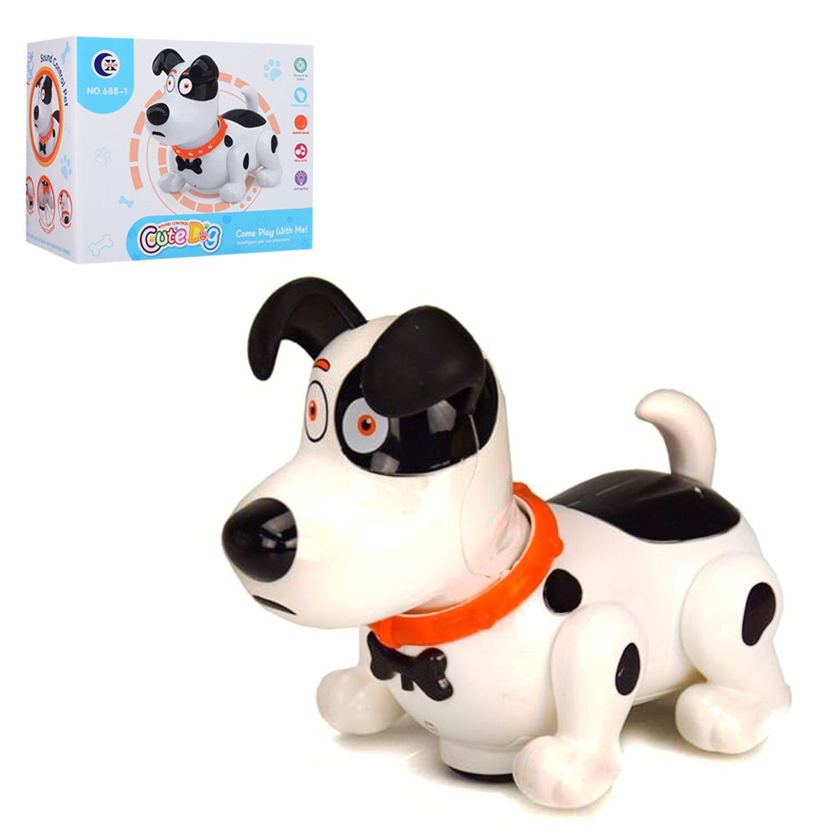 

Интерактивная игрушка Cute Dog черно-белый CHUANG XING (688) (157620)