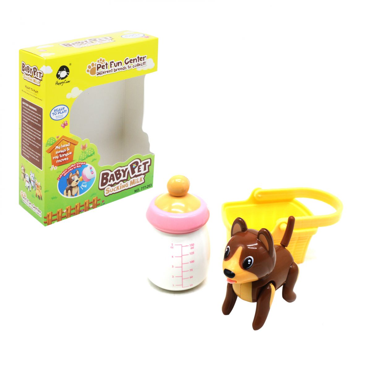 

Животные Baby Pet Собачка с корзинкой коричневый Happy Cow (777-263) (157596)