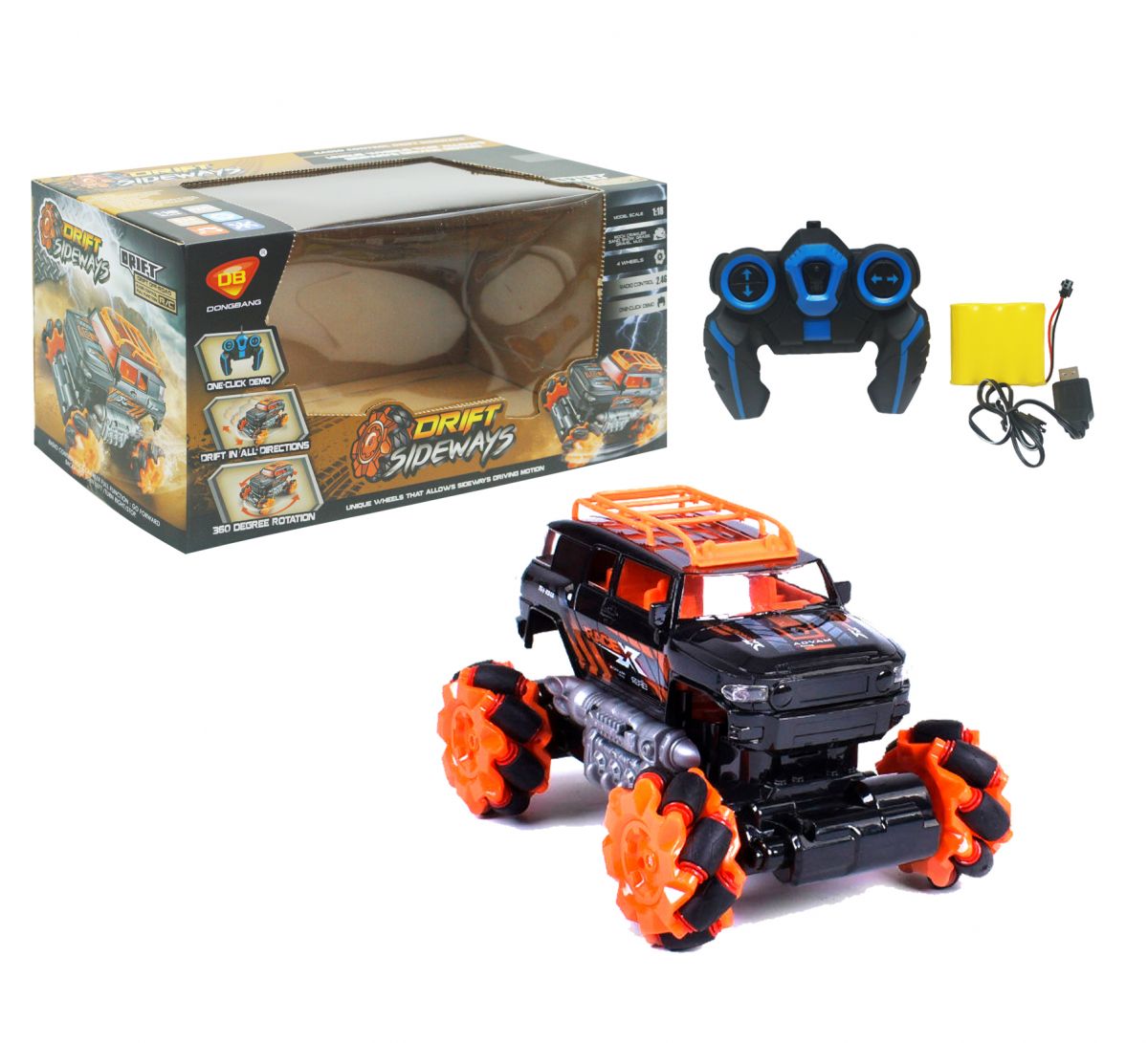 

Джип на радиоуправлении оранжевый MiC (DB2066) (158306)