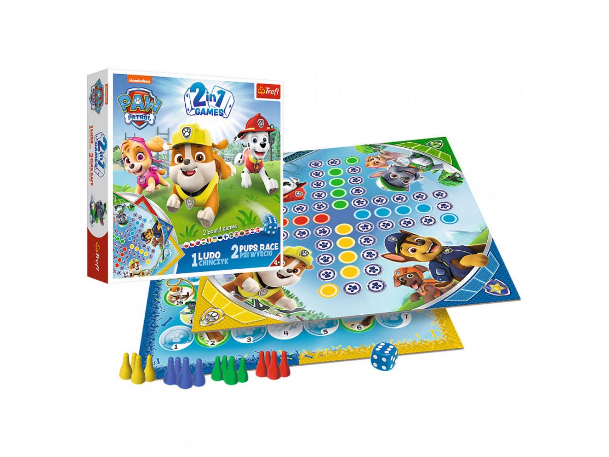 

Настольная игра 2 в 1 Лудо Щенячие гонки Trefl (01896) (158345)