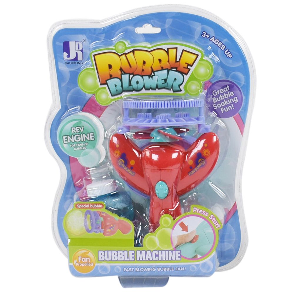 

Пистолет с мыльными пузырями Bubble Machine красный JIADIHONG (P8918) (159268)