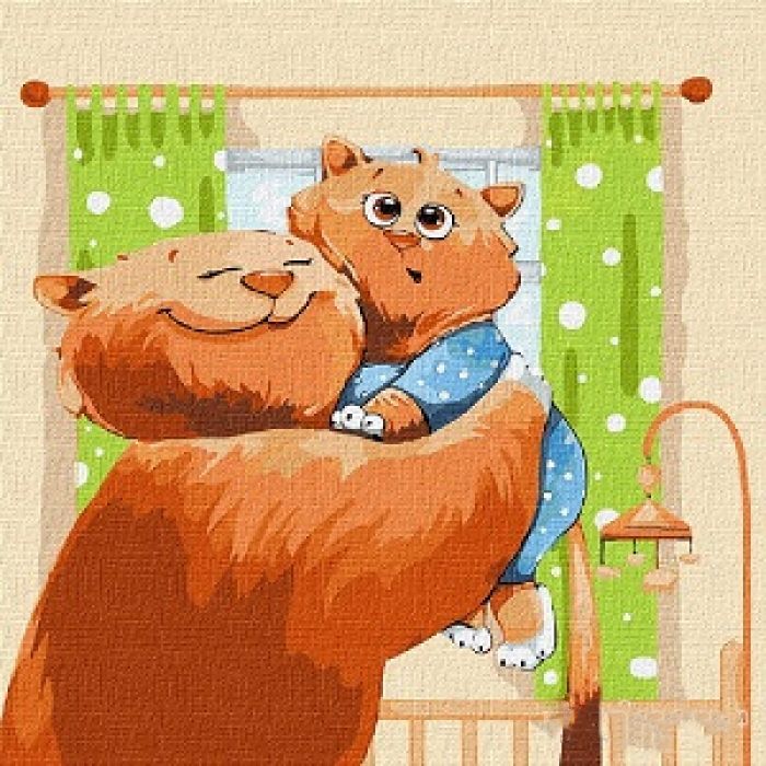 

Картина по номерам Мамины объятия Идейка (KHO2364) (159189)