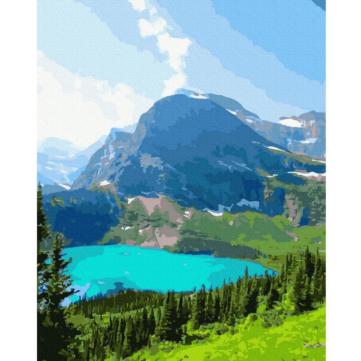 

Картина по номерам Альпийское озеро Rainbow Art (GX39382) (159634)