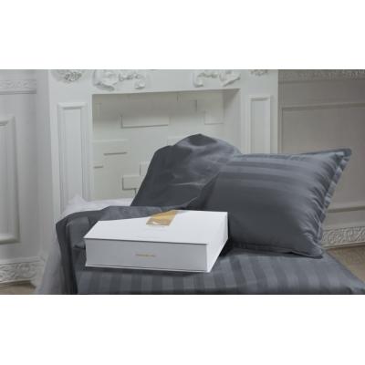 

Постельное белье MirSon Сатин Жаккард Graphite 220х240 - King Size