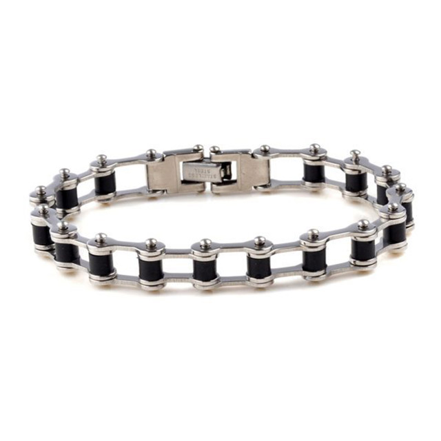 

Стальной браслет Цепь DiaDemaGrand Серебряный с черным (051746-15-19)