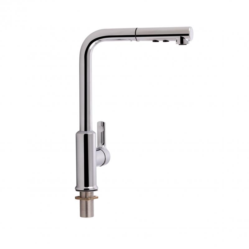 

Смеситель для кухни с выдвижным изливом Qtap Janicka 9134103FC (SX-700325)