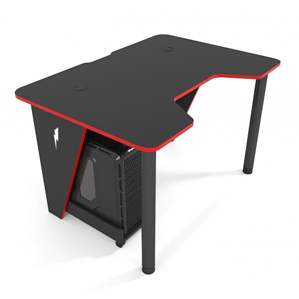 

Геймерский игровой стол ZEUS IVAR-1400 Черный + Красный