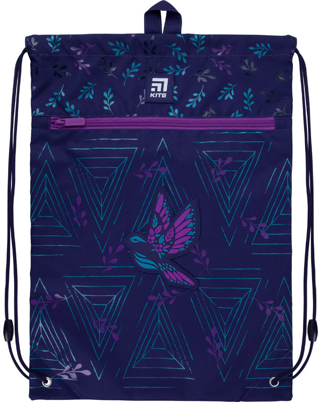 

Сумка для обуви с карманом Kite Education Beautiful bird 46x33 см (K21-601M-5)