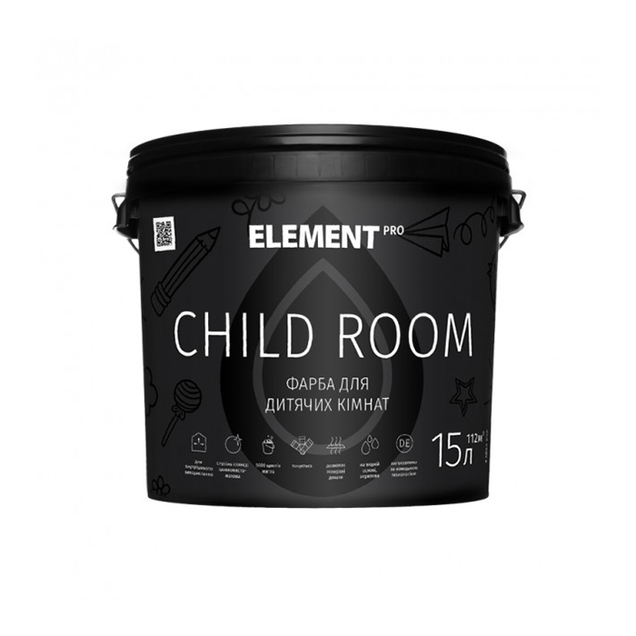

Фарба інтер'єрна ELEMENT PRO+FACADE SYSTEM CHILD ROOM (15 л)