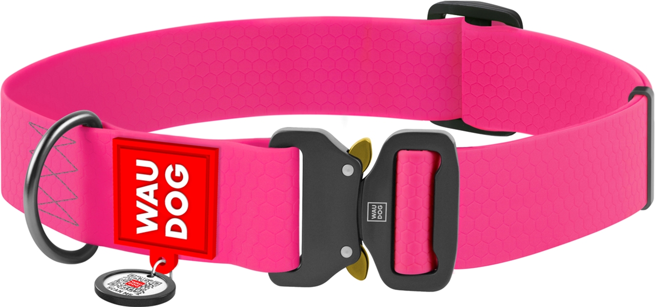 

Ошейник Collar Waudog Waterproof XXL 40 мм 43-70 см Розовый