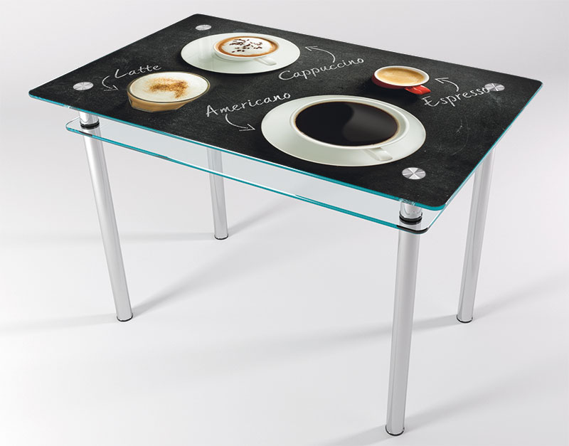 

Стол стеклянный "Jam" Американо KT-01 110х70 см (усиленные ножки)