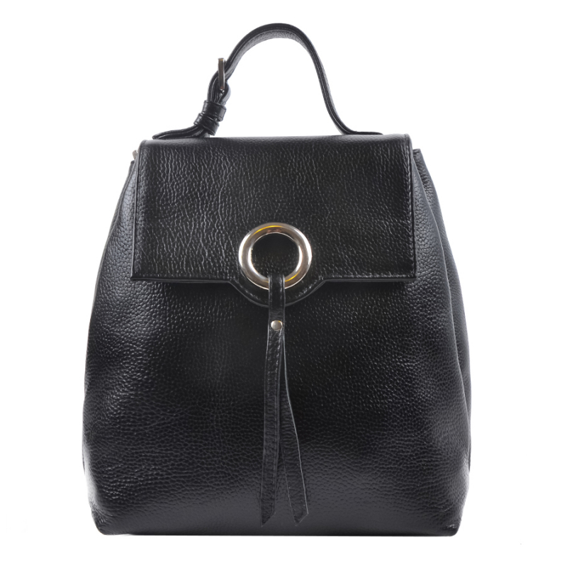 

Рюкзак женский Vera Pelle 2617-269 кожаный черный