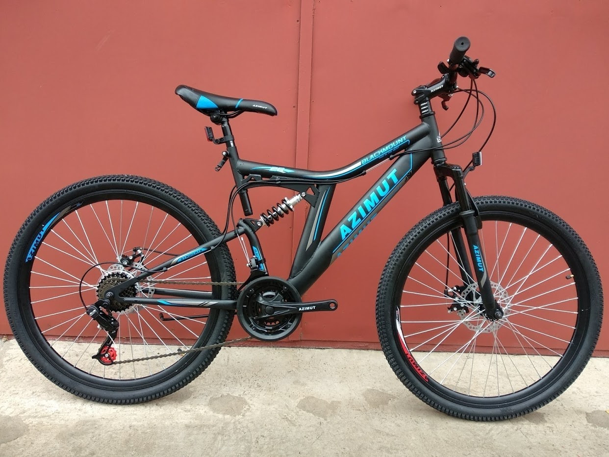 

Велосипед Azimut Blackmount 26" черно-синий