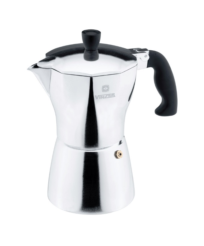 

Гейзерна кавоварка VINZER Moka Aroma 495 мл