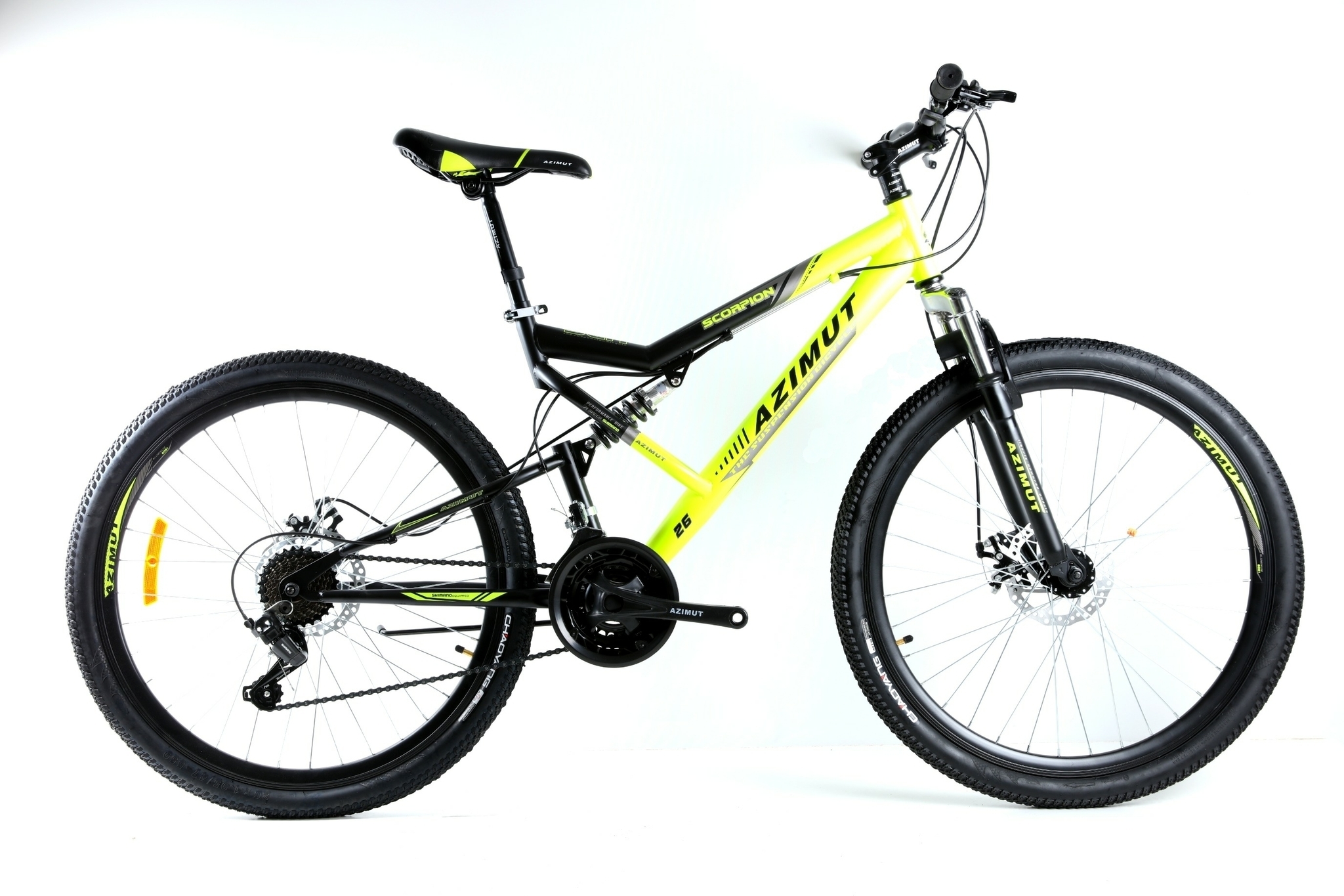 

Велосипед Azimut Scorpion 2021 Shimano 29" 19" Yellow / Black (Scorpion/GFRD)