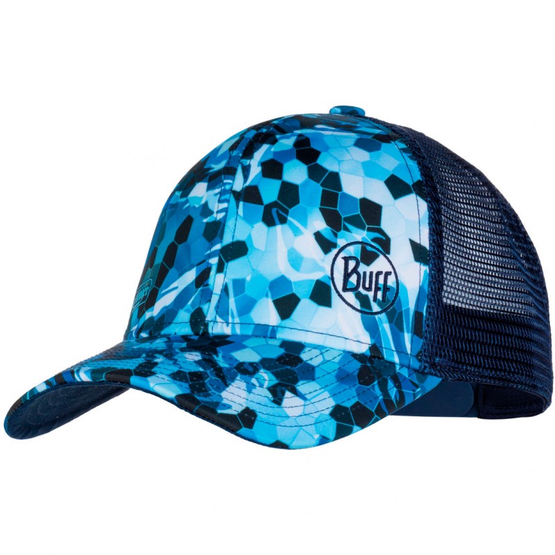 

Кепка Buff Trucker Cap Mosaic Camo Marine Blue by Bug Slinger Синий-Голубой