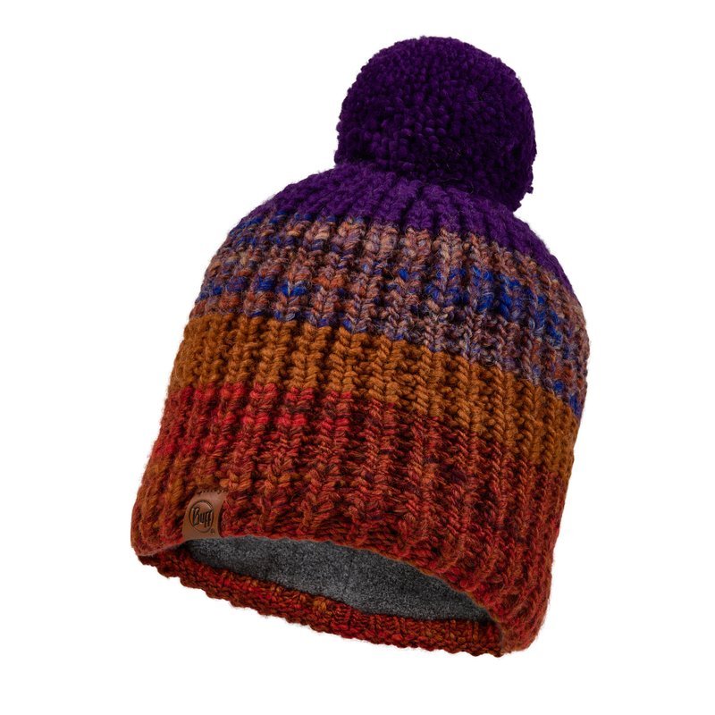

Шапка Buff Knitted & Polar Hat Alina Красный-Фиолетовый