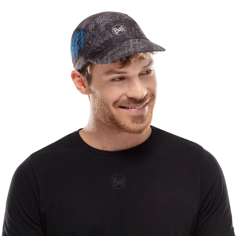 

Кепка Buff Pack Run Cap Rush Graphite L/XL Черный-Синий