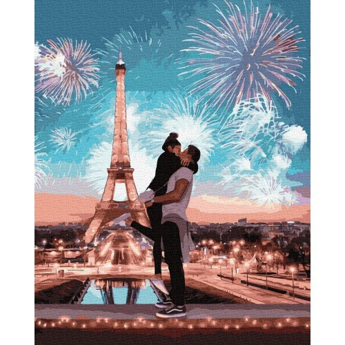 

Картина по номерам Ночной Париж 40*50 НикиТошка GX36067
