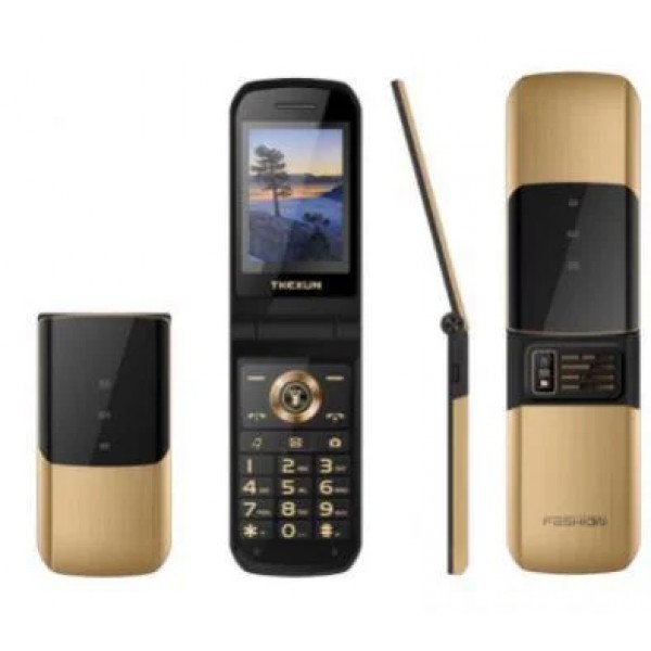 

Мобільний телефон Tkexun 2720 gold Розкладачка Кнопковий 2,4" 3800mAh (1266 zp)
