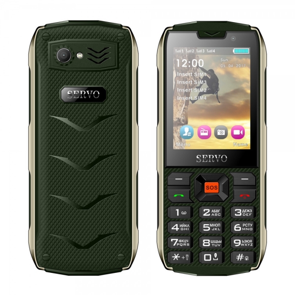 

Мобільний телефон Servo H8 green Кнопковий 4SIM 2,8" 3000mAh (1239 zp)