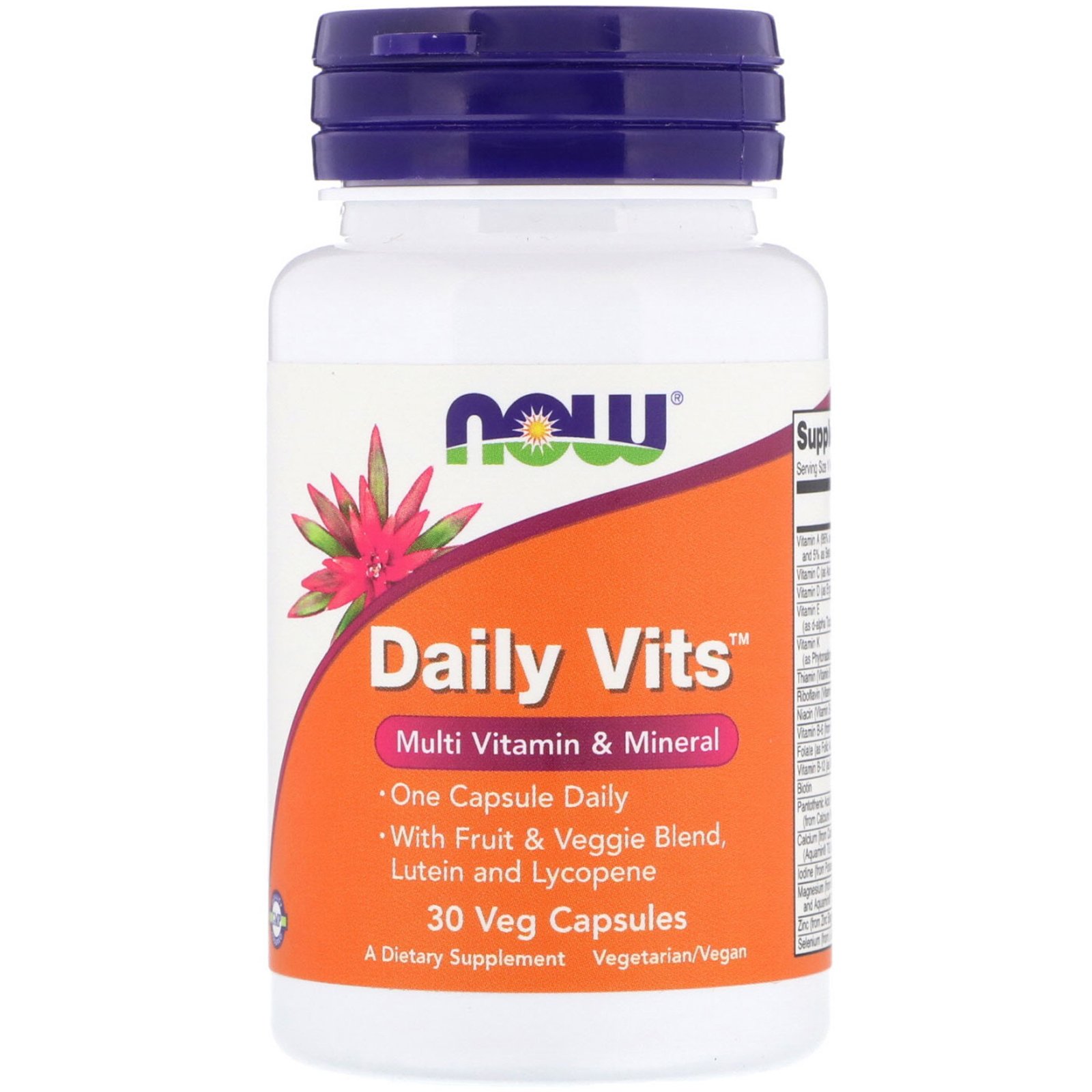 

Витамины Now Foods Daily Vits 30 caps