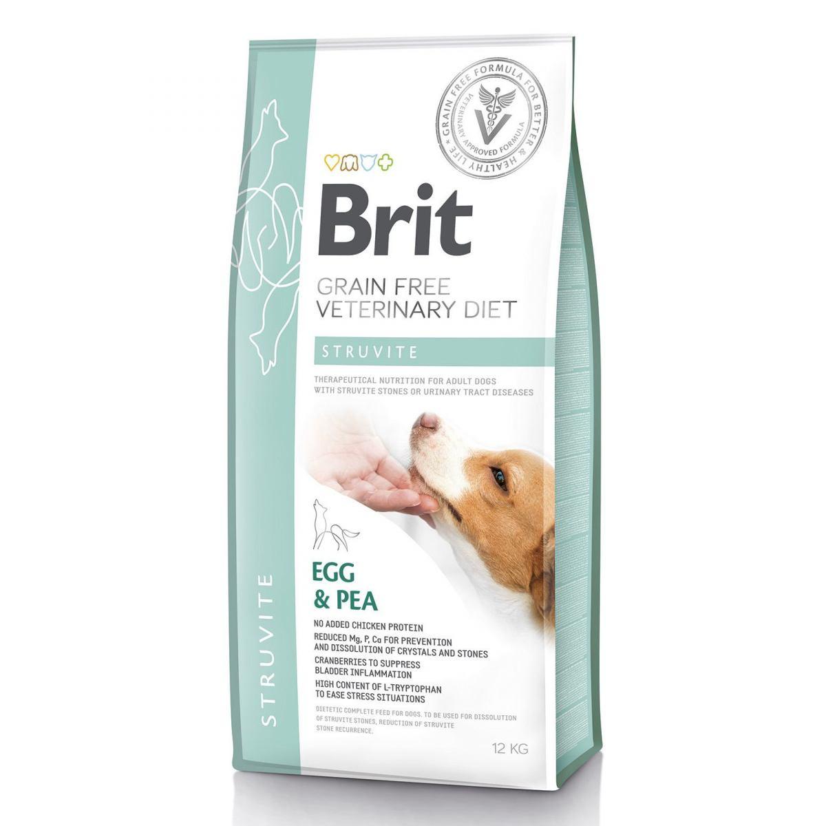 

Сухой корм Brit GF VetDiets Dog Struvite при мочекаменной болезни с яйцом, индейкой, горохом и гречкой, 12 кг
