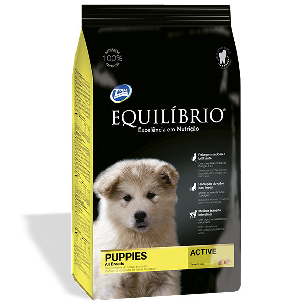 

Сухой корм Equilibrio Dog для щенков средних пород, 15 кг