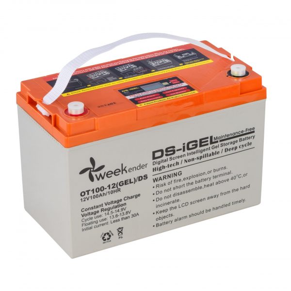 

Гелевый аккумулятор Weekender DS 100Ah 12V с дисплеем